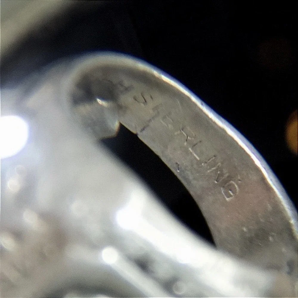 Vintage‎ USN United States Navy Sterling Silver Class Ring Signet Eagle Size 8